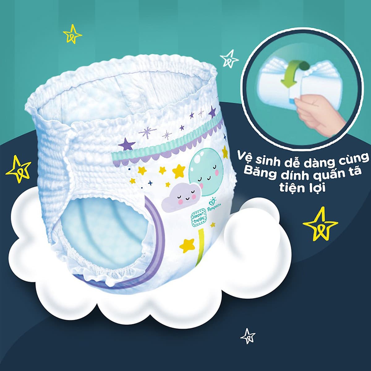 Tã quần Pampers ngủ ngon XL26