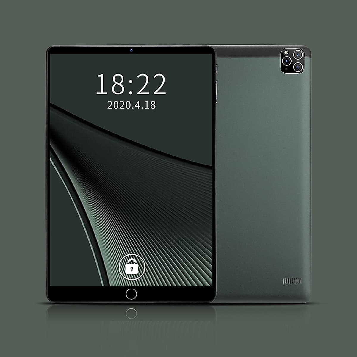 10.1'' Metal Tablet with MT6592 Eight-core Processor 1280*800 Resolution 2GB+32GB Memory Support 2G/3G Calls Grey+Black