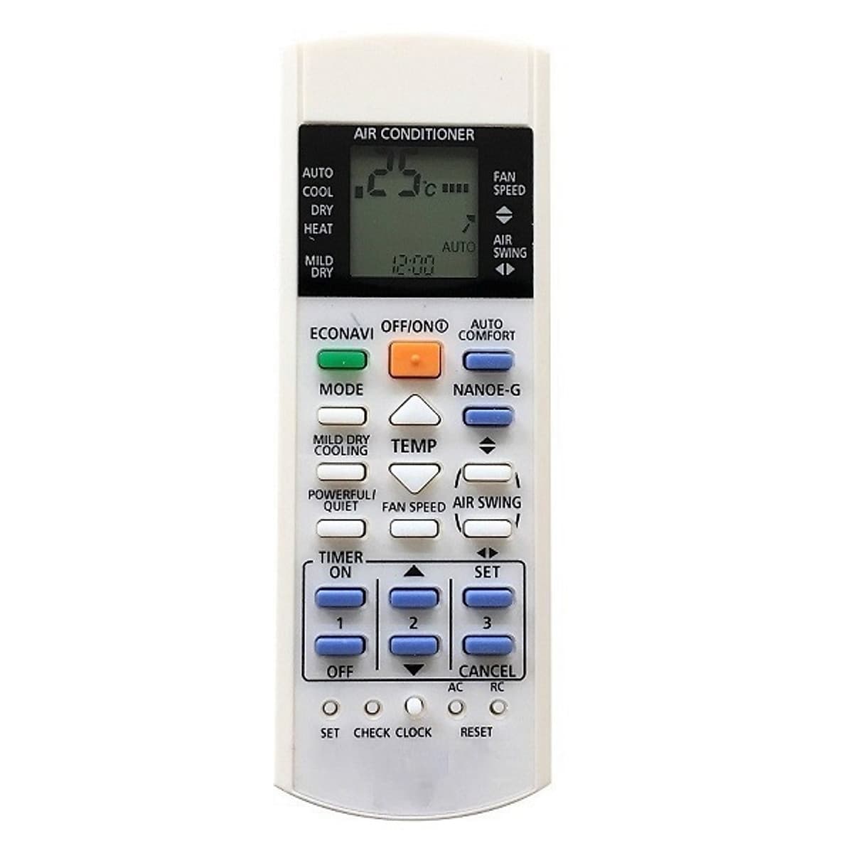Remote Điều Khiển Cho Máy Lạnh, Điều Hòa Panasonic Inverter A75C3208, A75C3706, A75C3708 - Hàng nhập khẩu