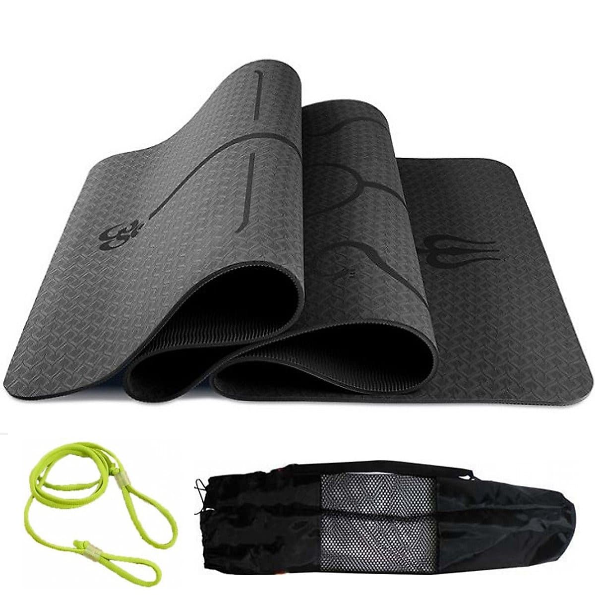 Thảm Tập Yoga Định Tuyến miDoctor + Túi Đựng Thảm Tập Yoga Định Tuyến + Dây Buộc Thảm Tập Yoga Định Tuyến (Túi, Dây Giao Màu Ngẫu Nhiên)