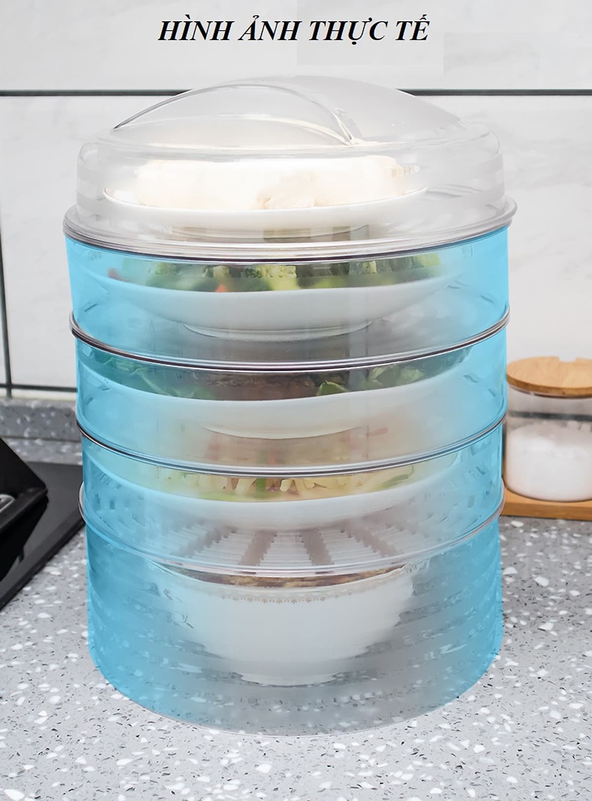 Lồng Bảo Quản Thực Phẩm Giữ Nhiệt, Chống Côn Trùng 4 Tầng 5 Ngăn Hiệu BUCOOK