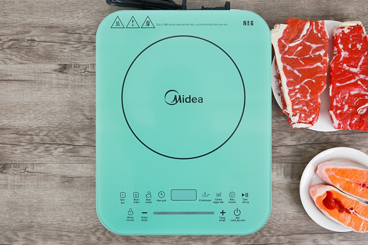 Bếp từ Midea MI-T2120DA - Hàng Chính Hãng 