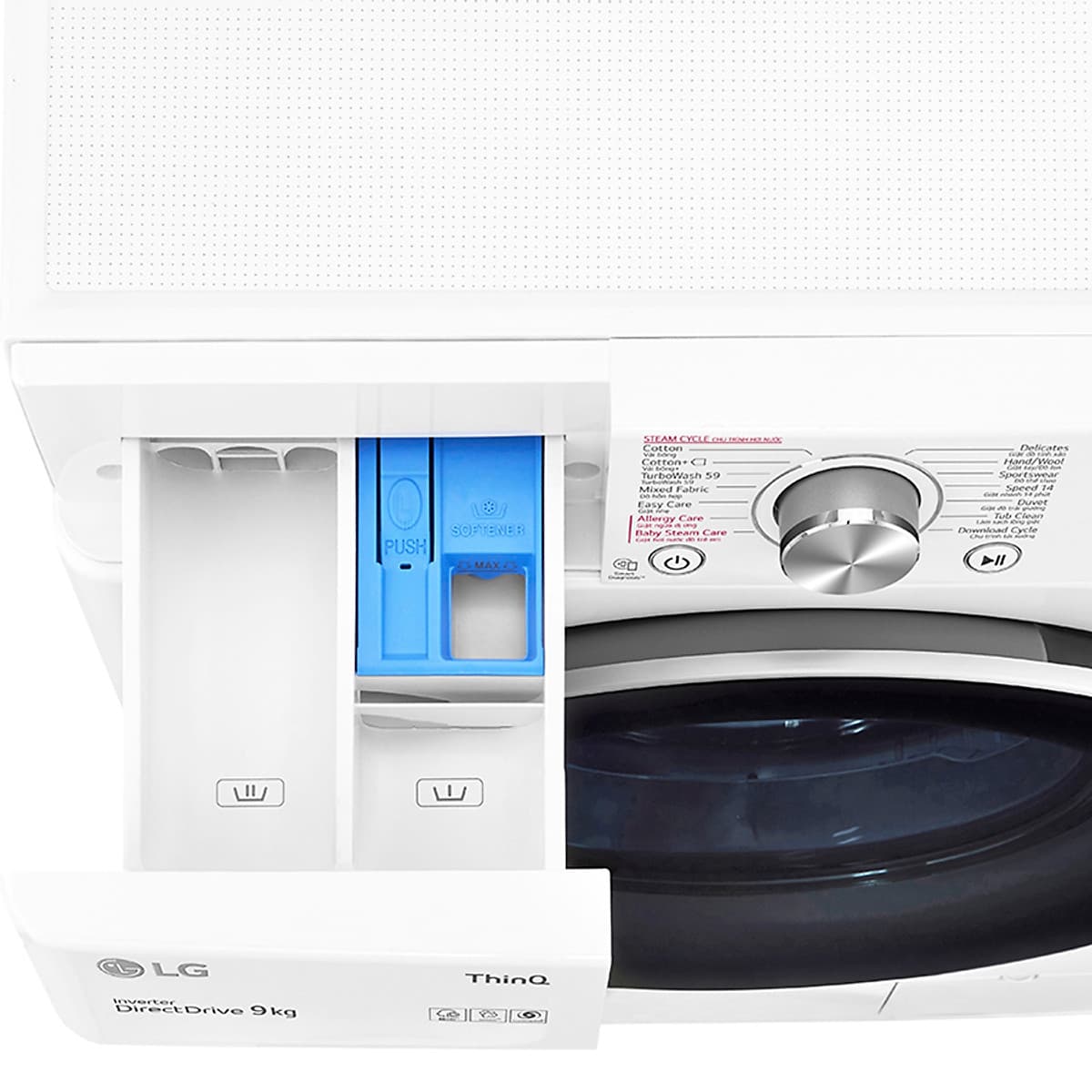Máy giặt LG Inverter 9kg FV1409S3W - Chỉ giao Hà Nội