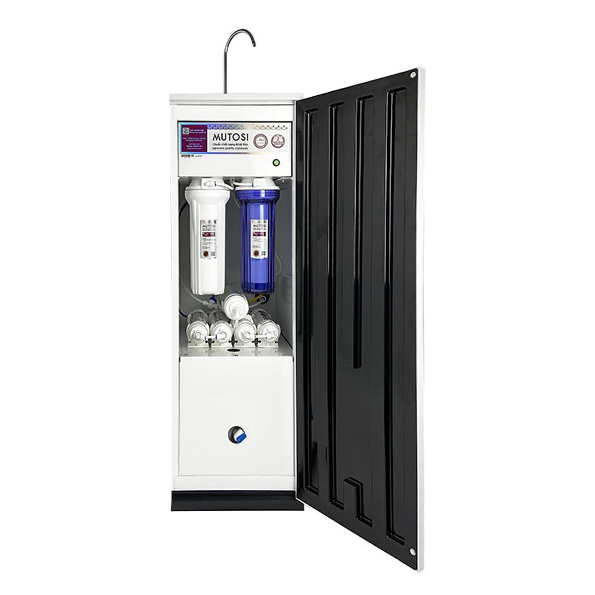 Máy lọc nước RO Mutosi MP-290S tủ đứng, 9 cấp lọc, tạo nước kiềm hydrogen, công suất 20L/h - Hàng chính hãng