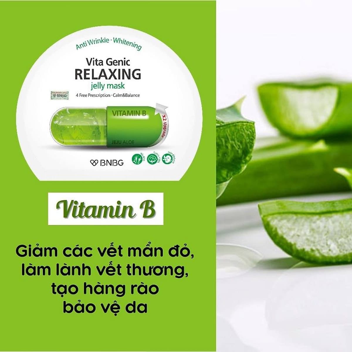 Combo 10 Mặt nạ BNBG Vita Genic Jelly Mask 30ml x10 (Lifting, Whitening, Relaxing, Hydrating)
