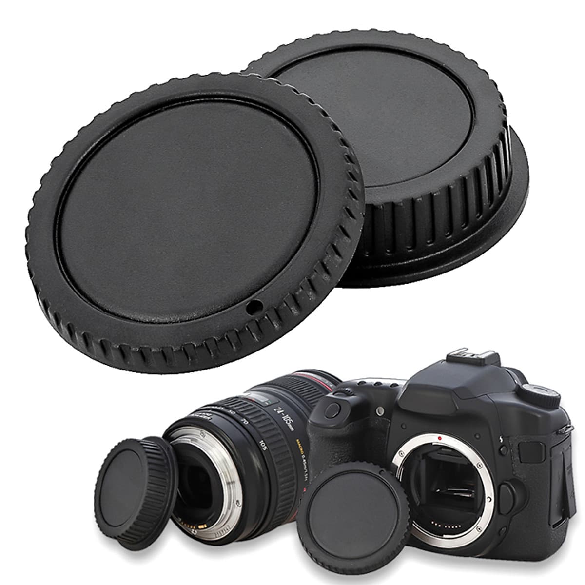 Nắp cáp đậy body cho Canon DSLR và cáp đuôi lens ống kính cho Canon