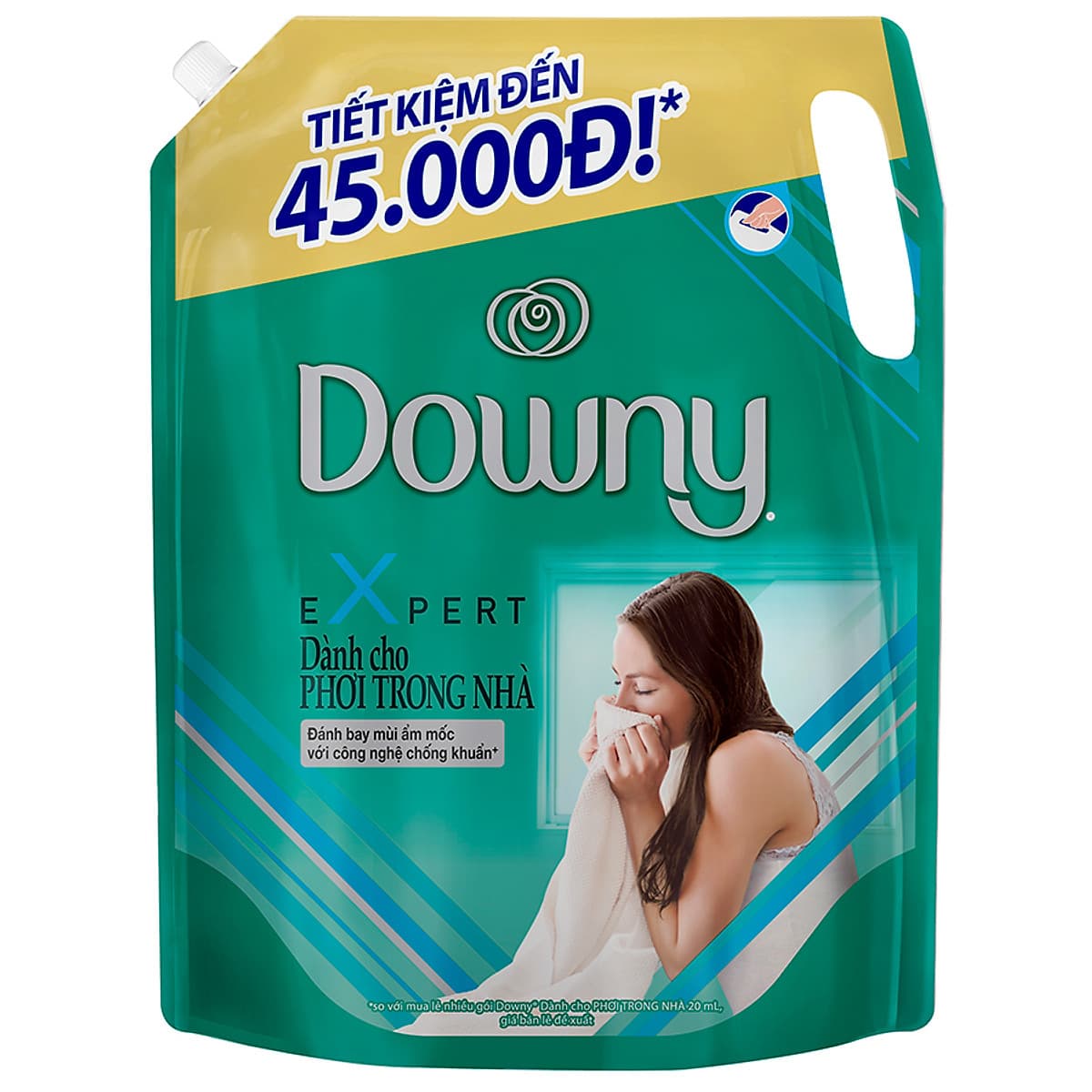 Nước Xả Vải Downy Expert Dành Cho Phơi Trong Nhà 2.4L (dạng túi)
