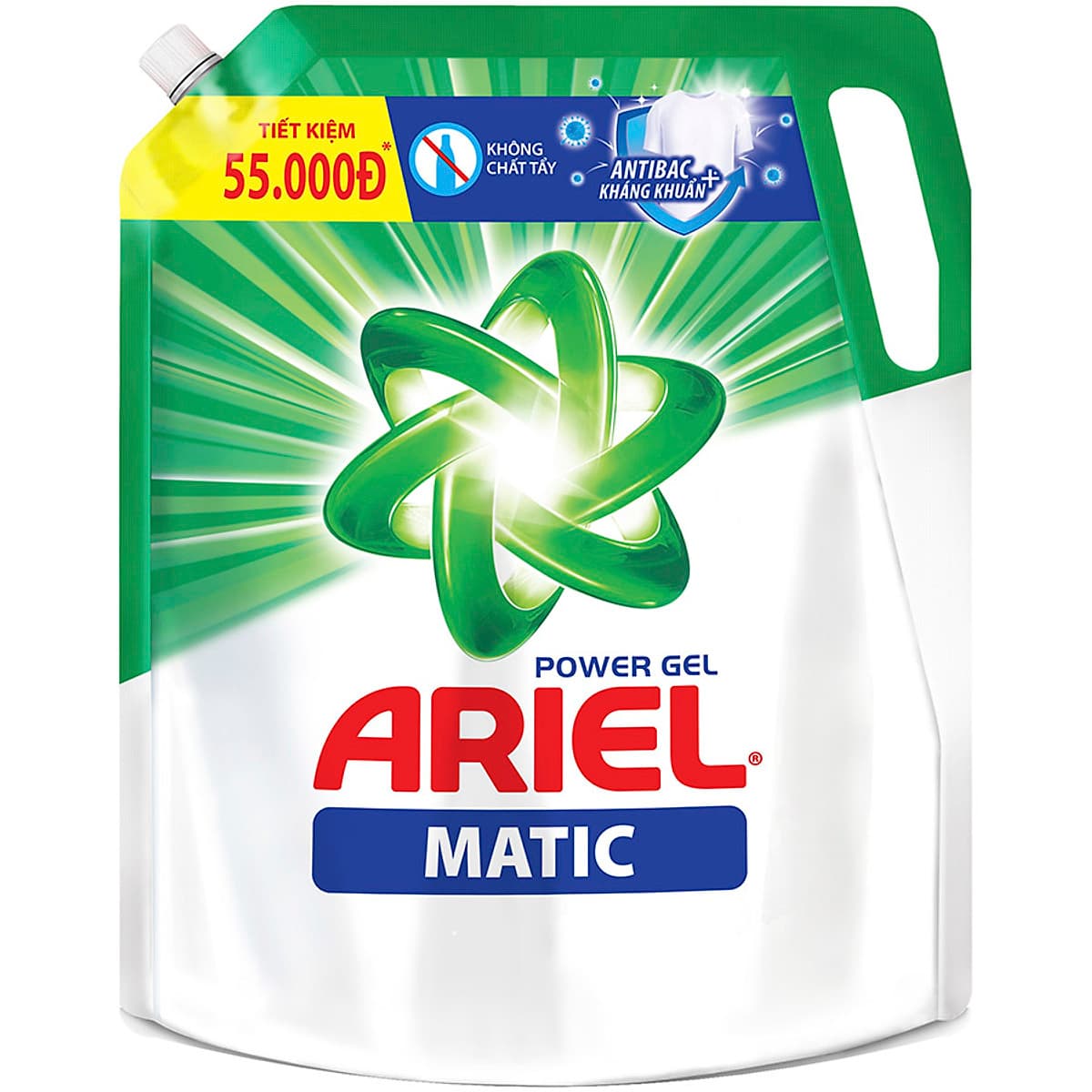 Combo 2 Túi Nước Giặt Ariel Matic Đậm Đặc (2.3kg/ Túi)