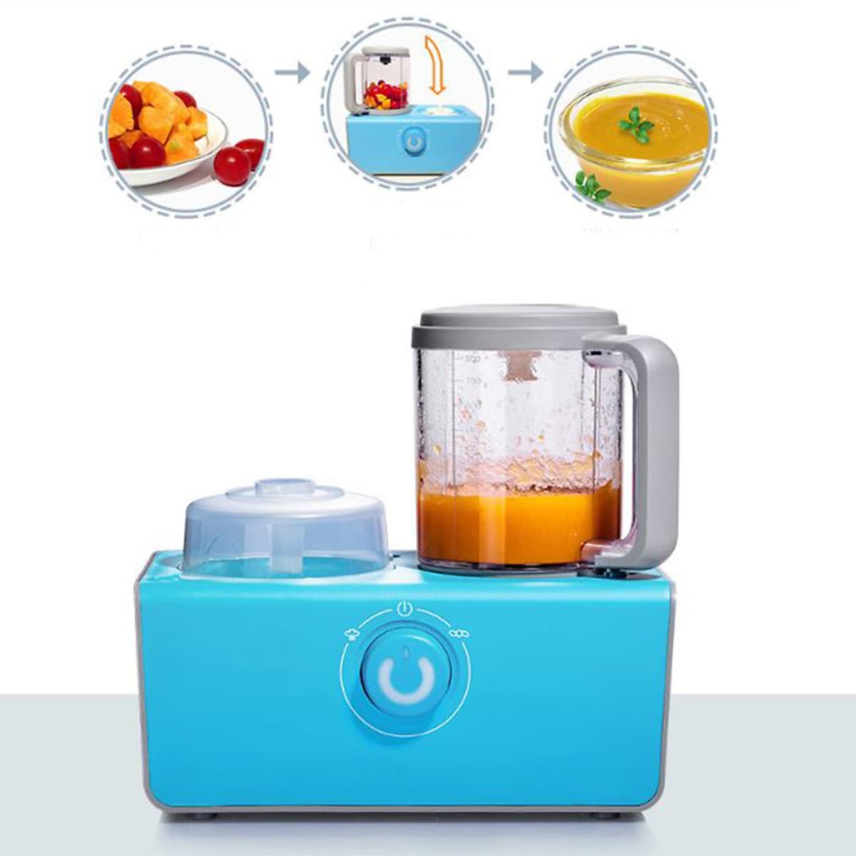 Máy hấp xay thực phẩm cho bé ăn dặm