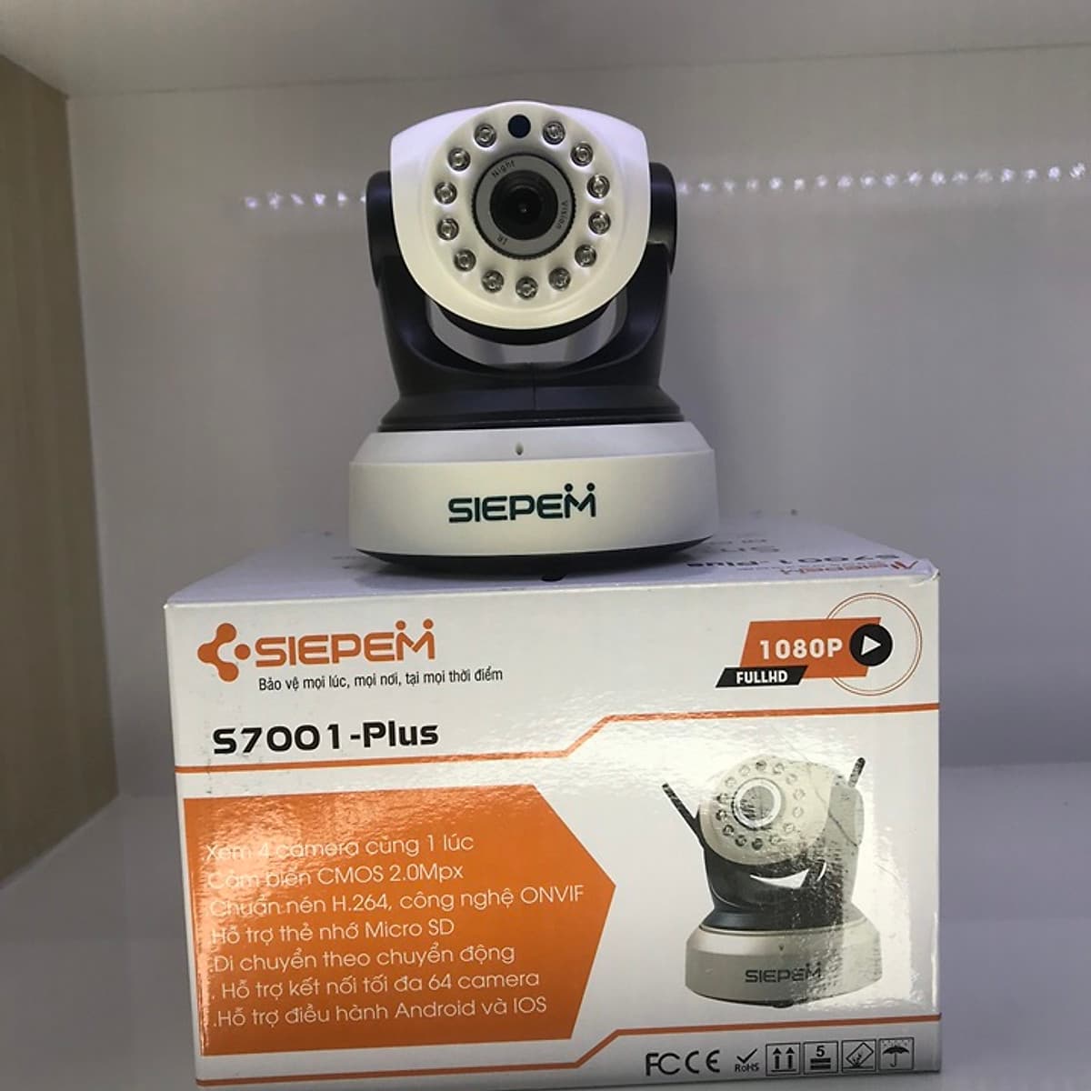 Camera IP Wifi SIEPEM S7001 Plus Full HD 1080P - Hàng nhập khẩu