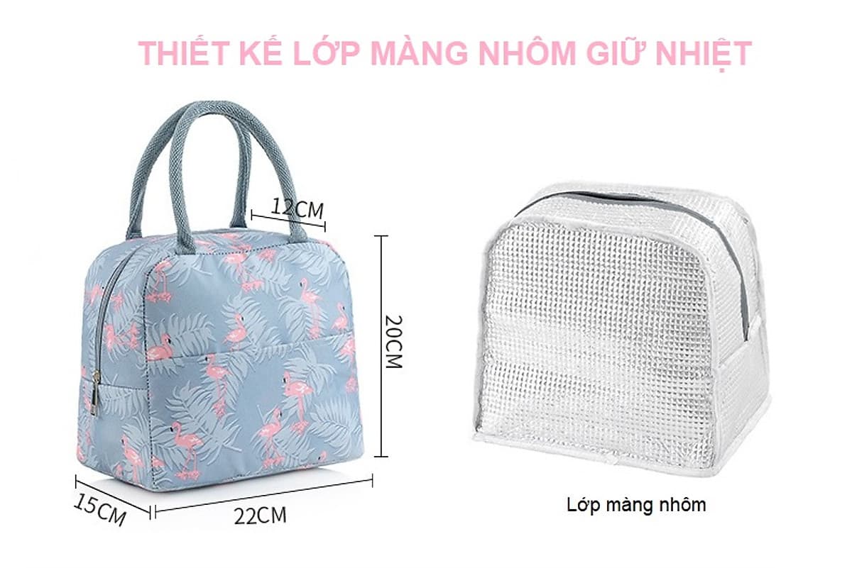 Bộ Hộp Cơm Thủy Tinh Giữ Nhiệt  Văn Phòng Cao Cấp - Kèm Túi Xách và Hộp Đựng Đũa Thìa Home Basics