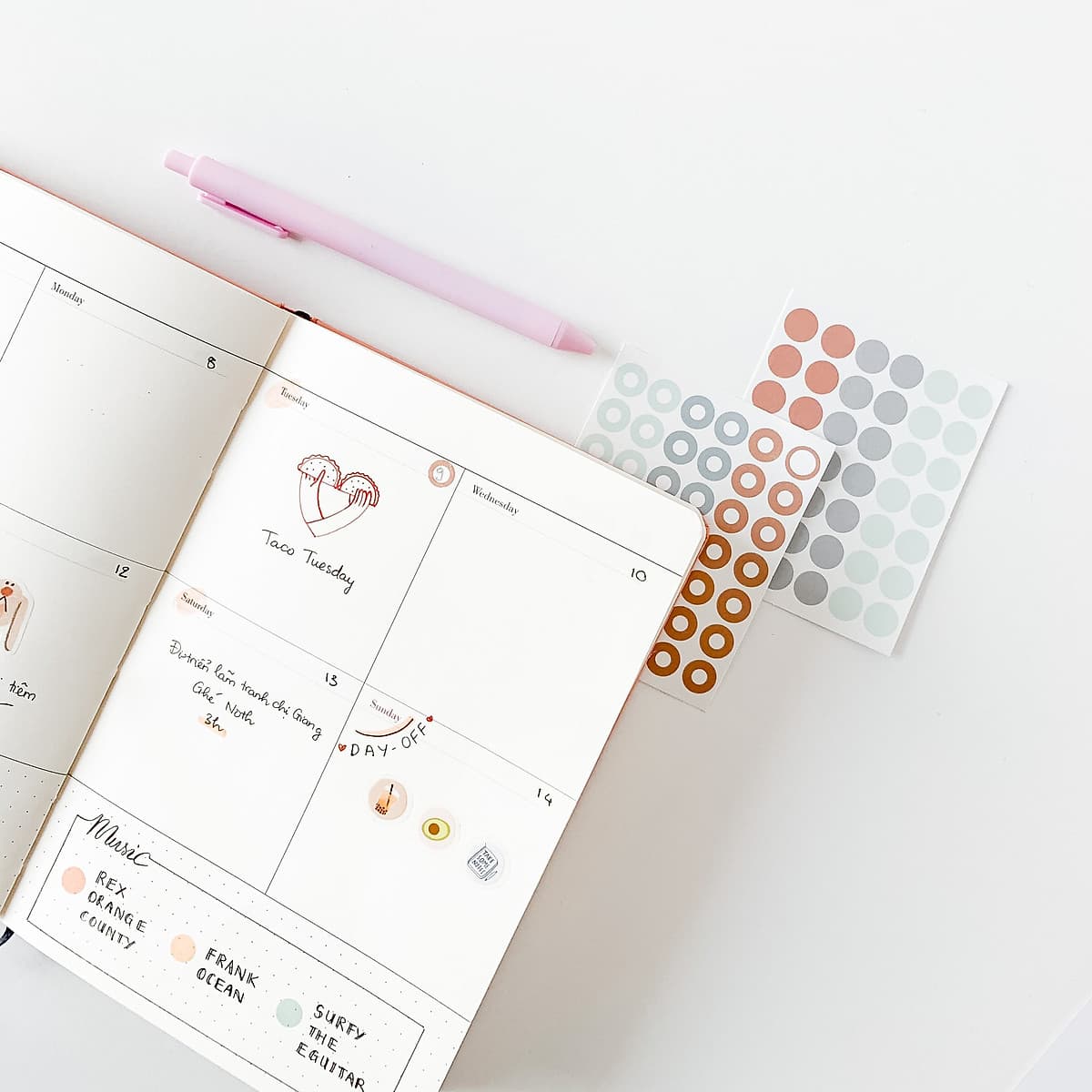 Sổ tay Planner 2021 Crabit Notebuck - Sổ Kế hoạch 2021 Bìa cứng - Lịch năm, tháng, tuần, trang dot, bản đồ Việt Nam