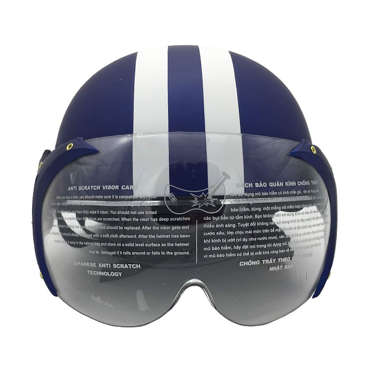 Mũ Bảo Hiểm Thời Trang 1/2 Đầu Có Kính Chita CT6B1 (K) Tem Hình GP Edition Năng Động, Thời Trang - Hàng Chính Hãng