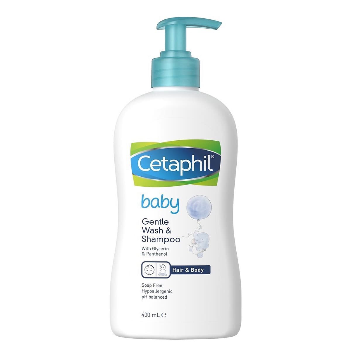 Sữa Tắm Gội Toàn Thân Cetaphil Baby Gentle Wash Shampoo 2 in 1 (400ml)