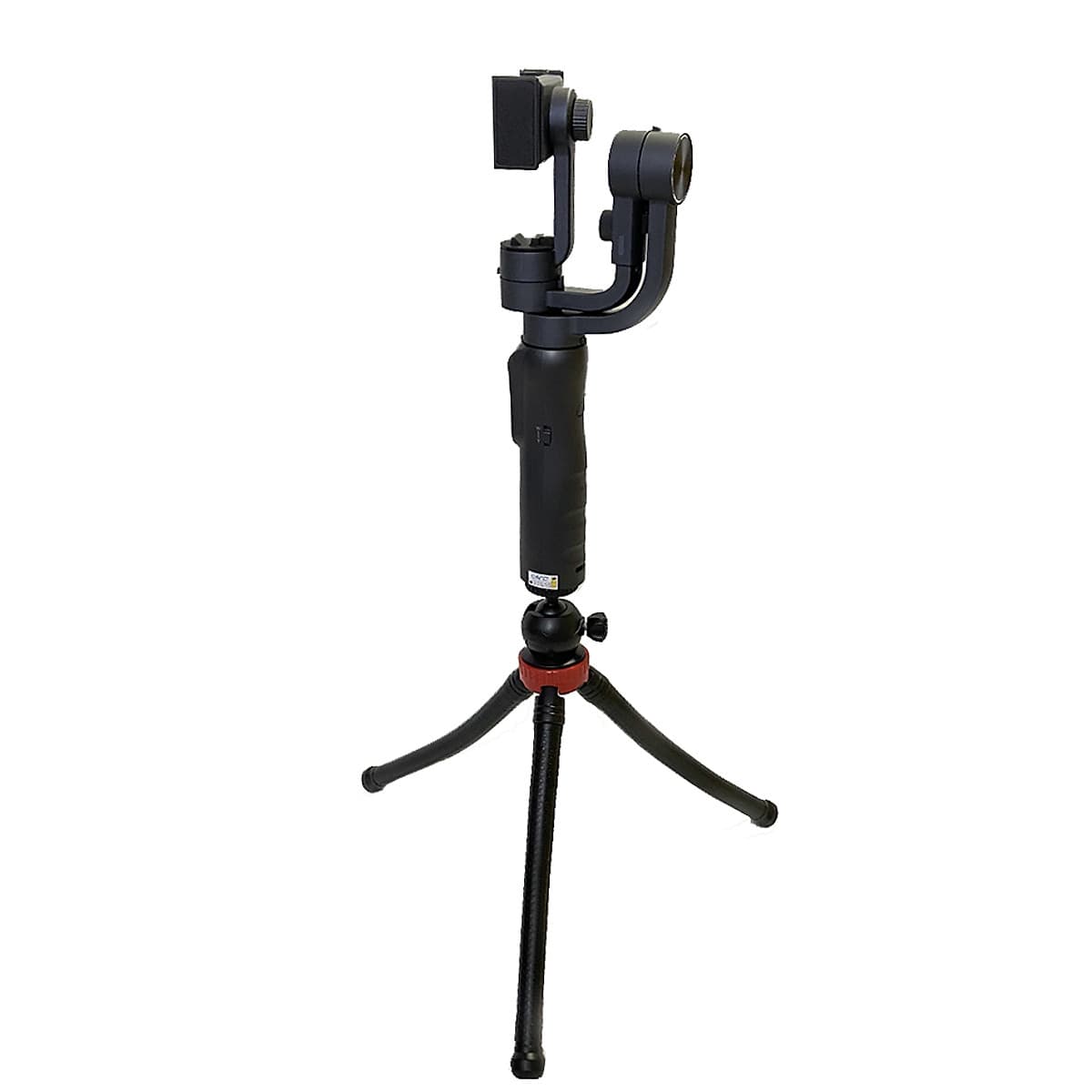 Gậy chống rung cho điện thoại 3 trục ( 3 axis) - Tặng kèm chân đỡ bạch tuốc lớn Selfiecom - Hàng chính hãng