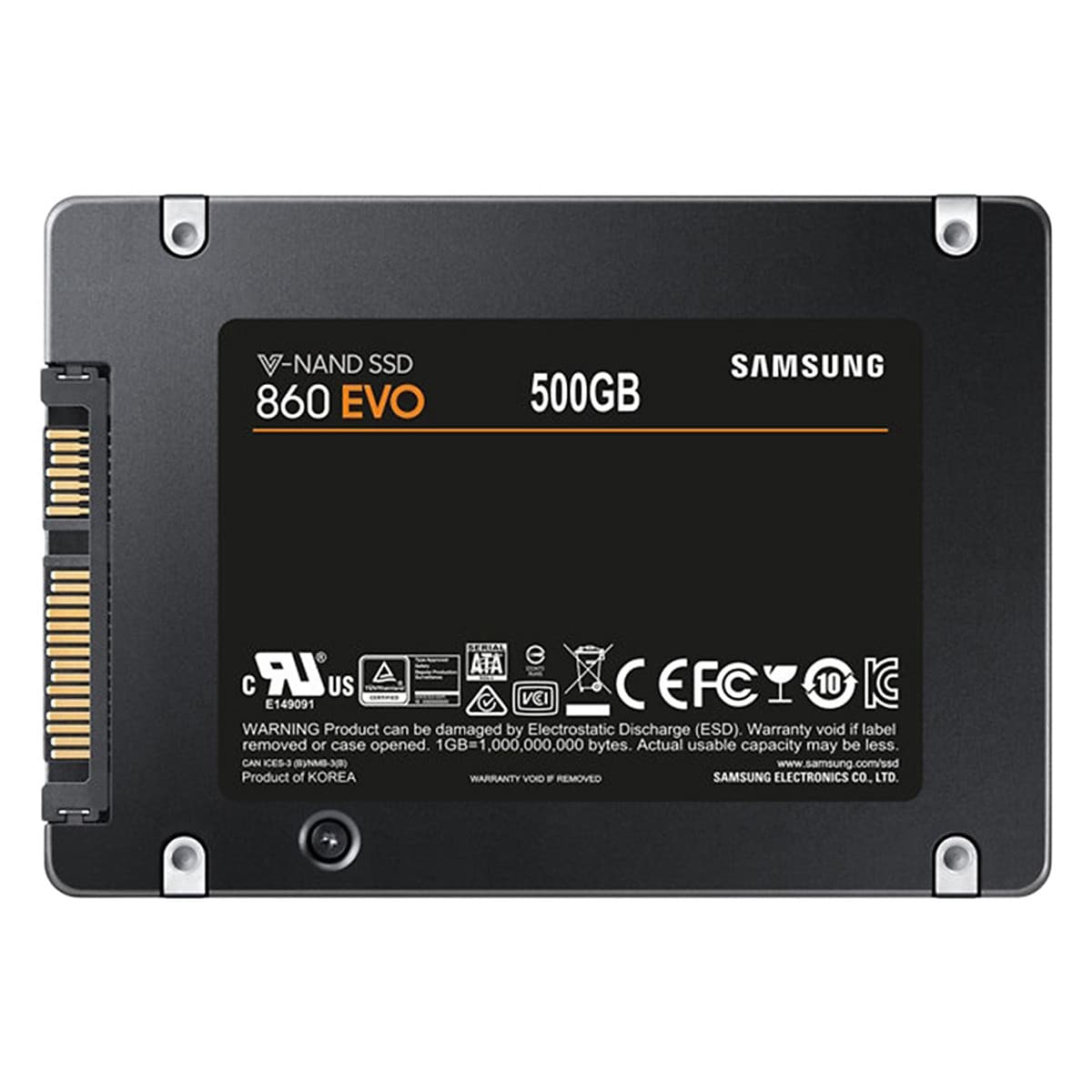 Ổ Cứng SSD Sata III 2.5 inch 500GB Samsung 860 Evo MZ-76E500BW - Hàng Chính Hãng