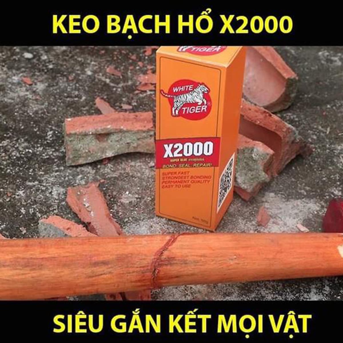 Keo dán siêu dính X2000 (50g) dán gỗ, sắt, sứ, kim loại đa năng