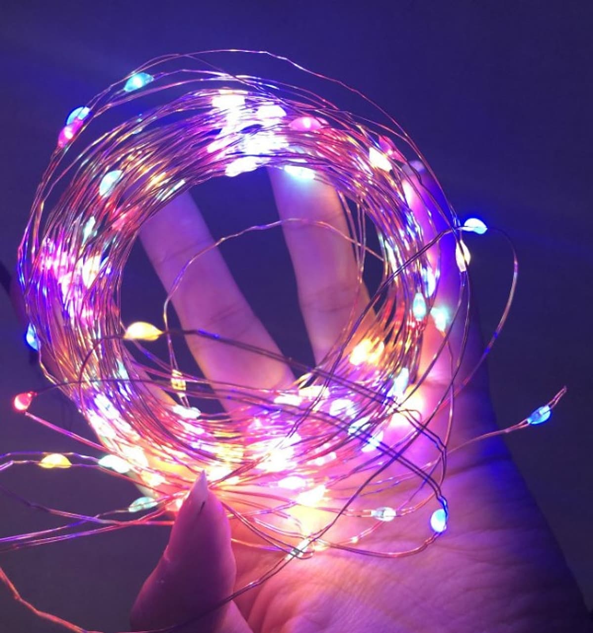 Đèn led đom đóm fairy light dây đồng trang trí decor phòng, cắm trại tạo không gian cổ tích lãng mạn