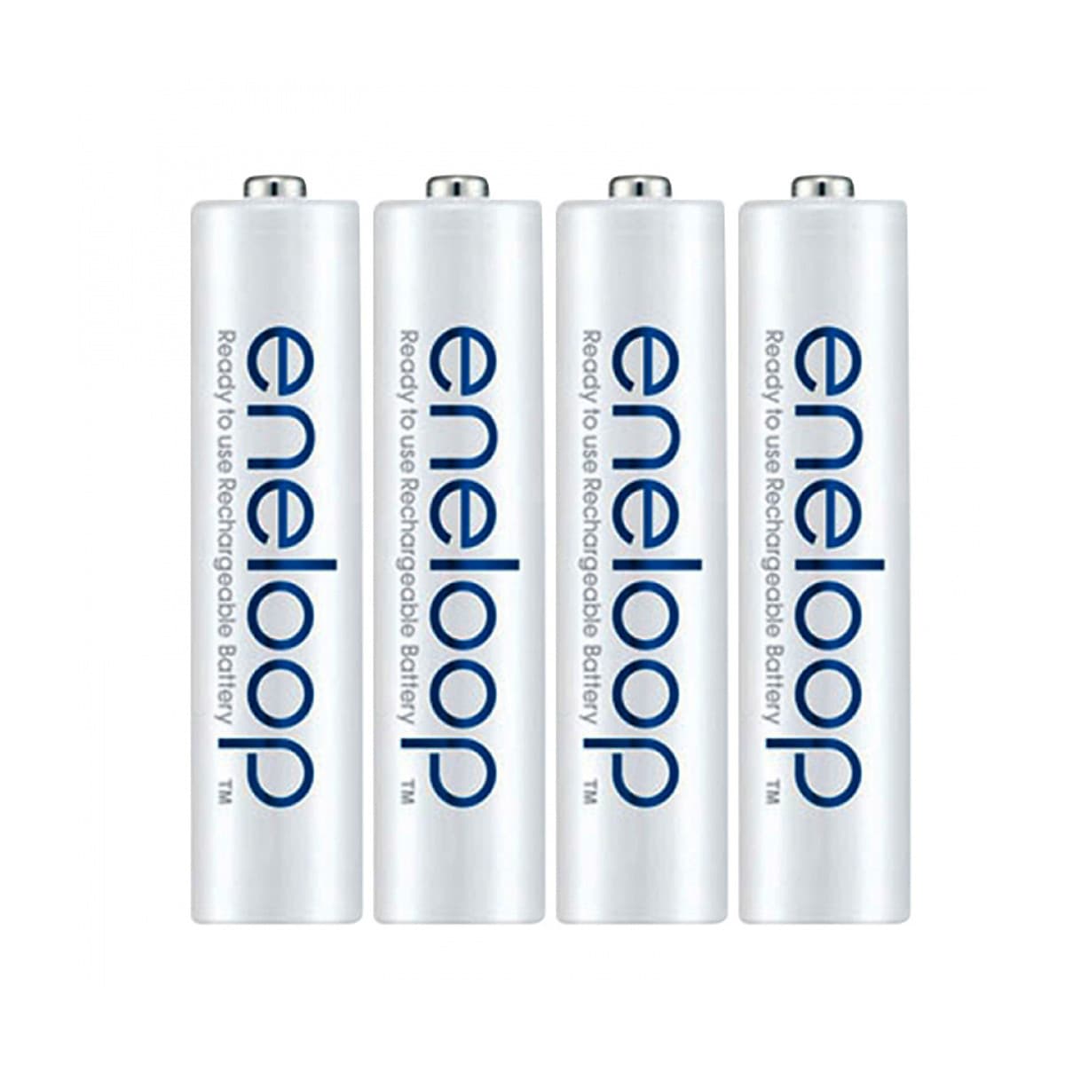 Pin sạc AAA Eneloop 750mAh HRM03 vỉ 4 Viên - phiên bản nội địa box Nhật (Trắng) - Hàng nhập khẩu