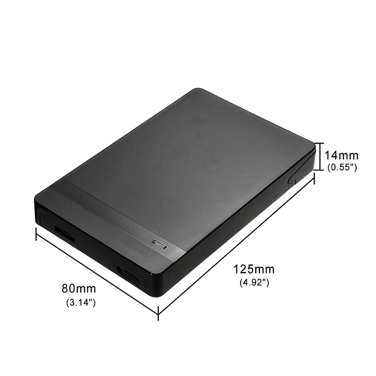 Ổ cứng gắn ngoài 2,5 "USB USB 3.0 1TB Máy tính để bàn di động Hộp đĩa cứng di động