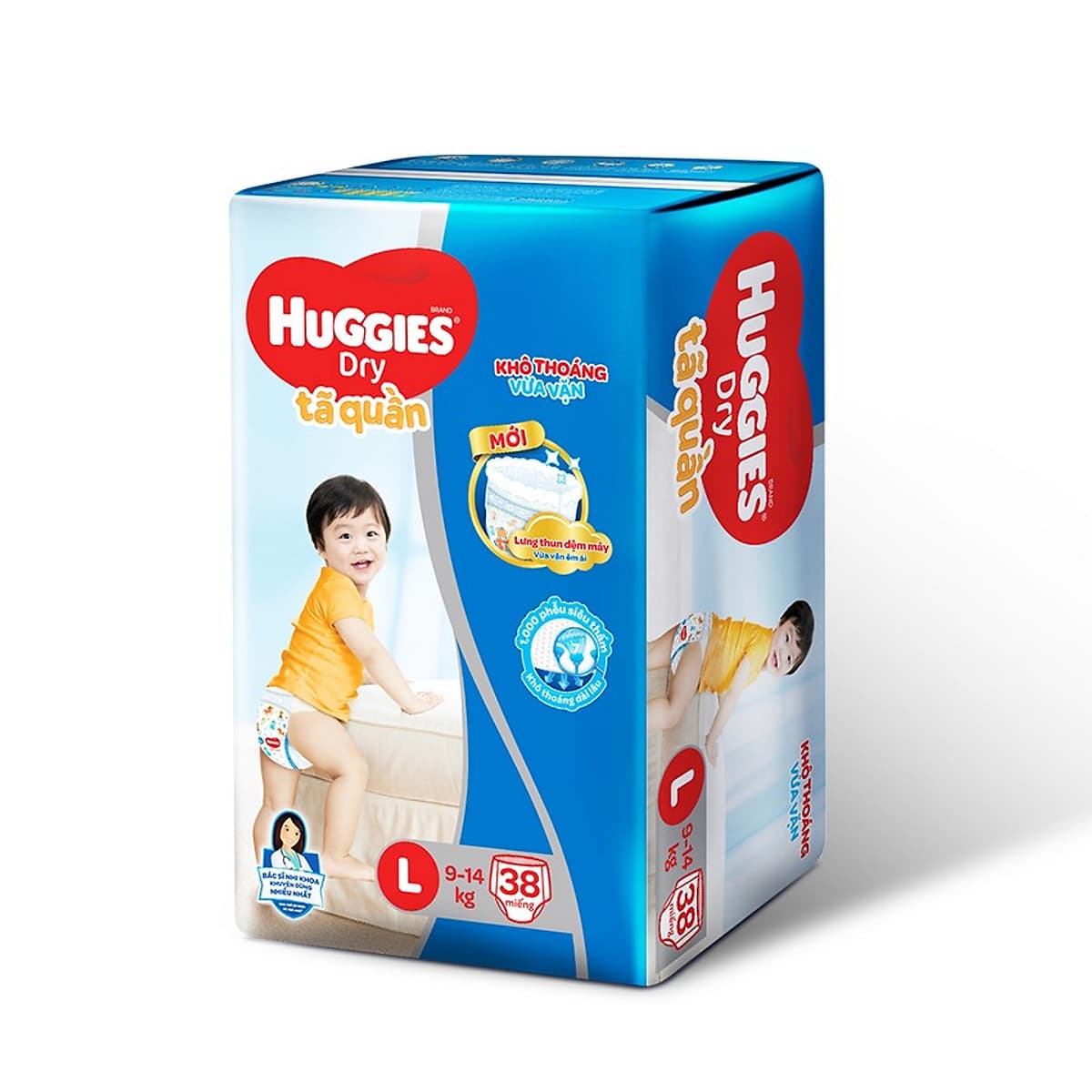 Tã quần HUGGIES DRY PANTS JUMBO mẫu mới