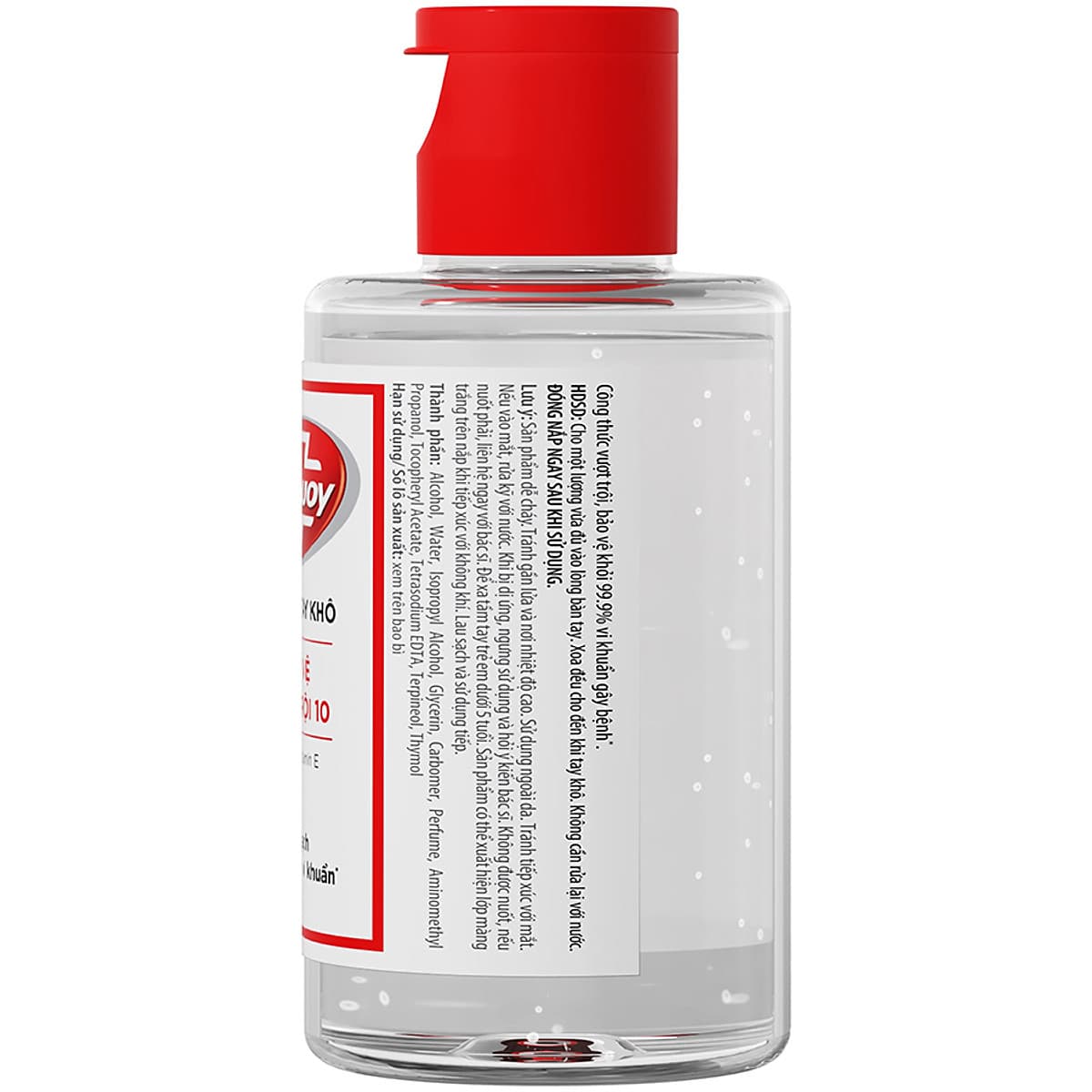 Gel Rửa Tay Khô Sạch Siêu Nhanh Lifebuoy Bảo Vệ Vượt Trội 10 (Chai Nắp 100ml)