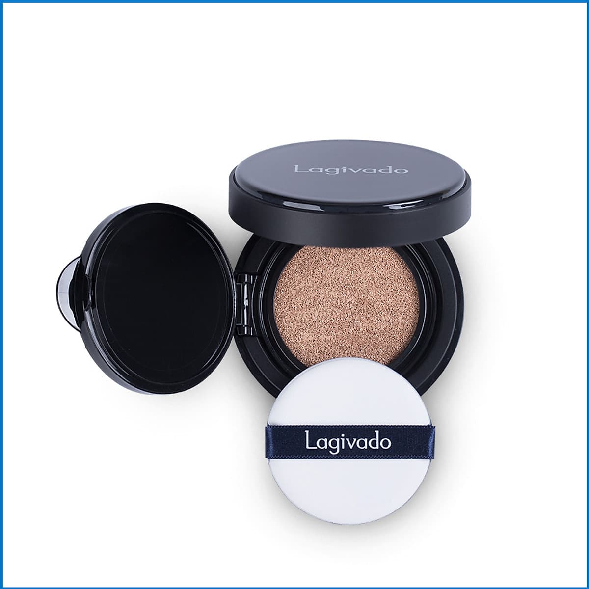 Phấn nước trang điểm Hàn Quốc che khuyết điểm, cho lớp nền trong suốt Lagivado Just Perfection Cushion Foundation – 2 tông màu 14g
