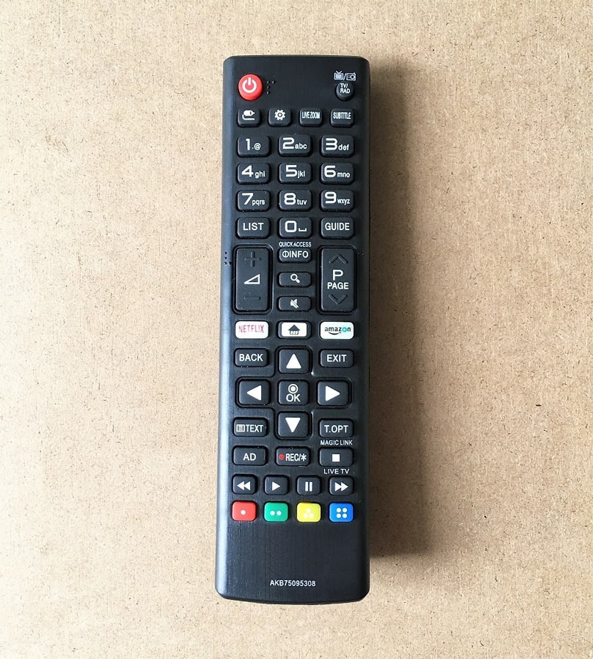 Remote Điều Khiển Dành Cho Smart TV LG, Internet TV, TV Thông Minh LG AKB75095308 (Kèm Pin AAA Maxell)