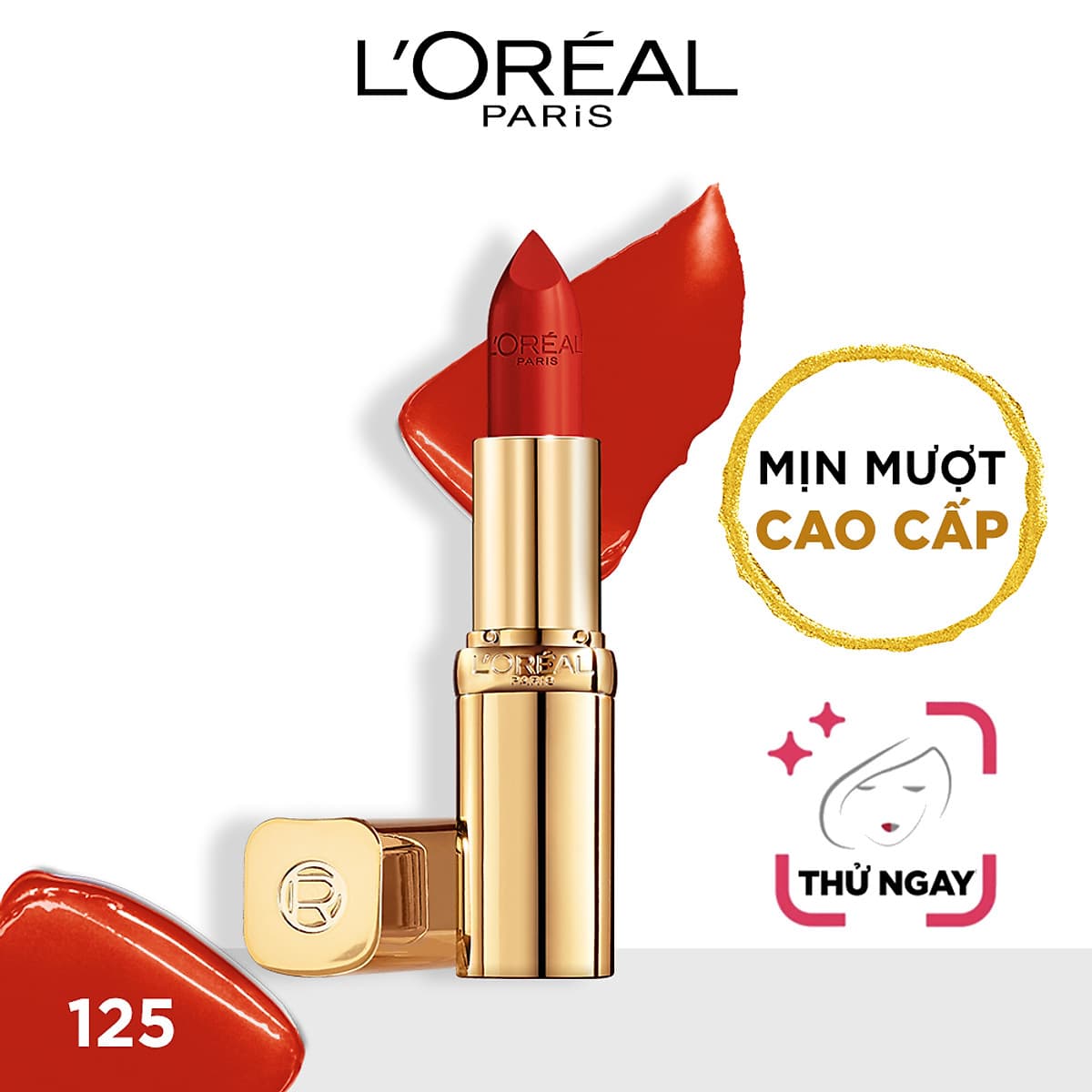 Son satin mịn mượt cao cấp L'Oreal Paris Color Riche Le Rouge 3.7g 