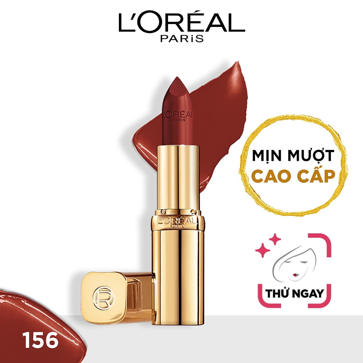 Son satin mịn mượt cao cấp L'Oreal Paris Color Riche Le Rouge 3.7g 