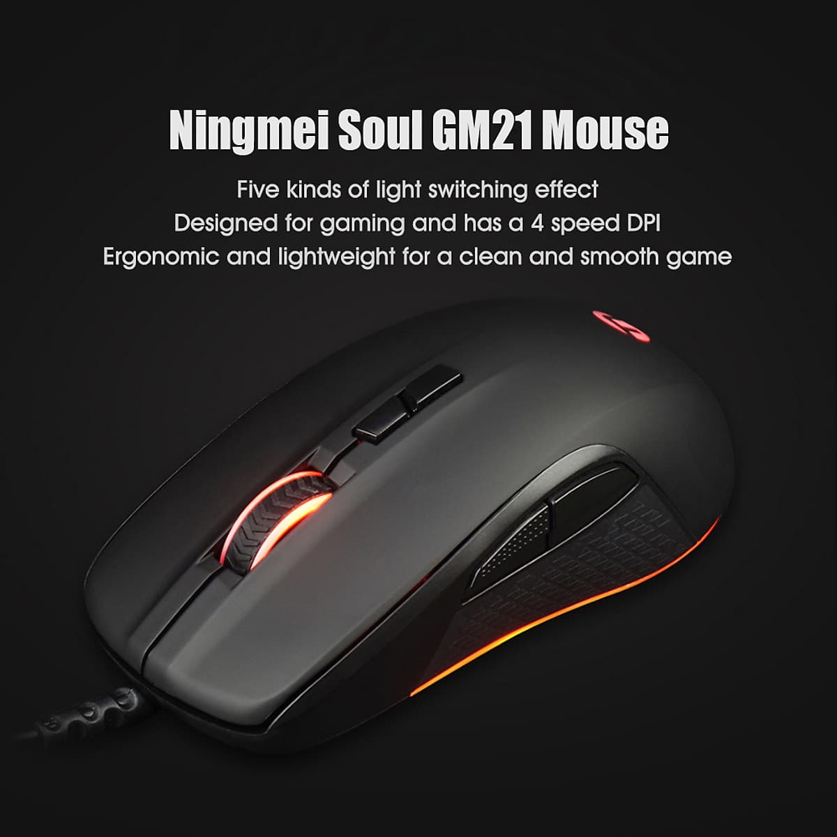 Xiaomi Youpin Ningmei Soul Keyboard and Mouse Combo GK21 Keyboard and GM21Mouse Set Mechanical Gaming Keyboard with LED