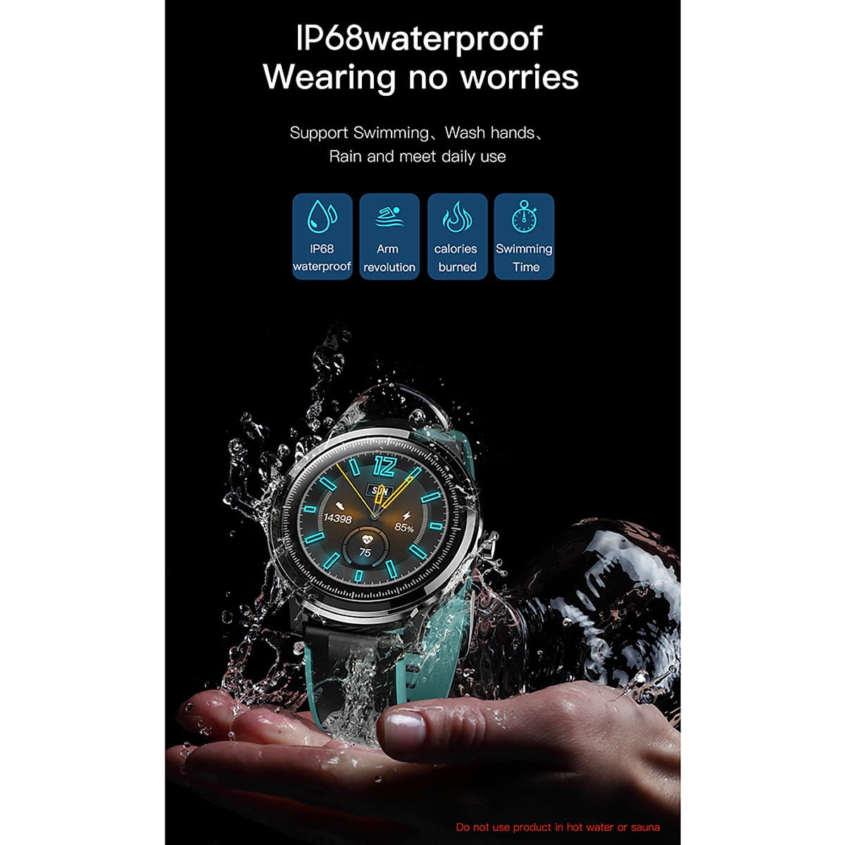 Đồng Hồ Thông Minh KOSPET PROBE Smart Watch 1.3 inch IPS Full Round Touch Screen Healthcare Sports Smart Watch Dual Colorful Silicone Watch