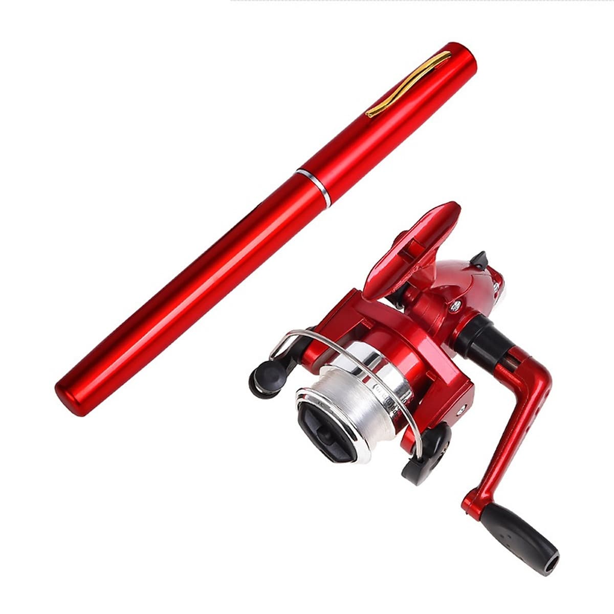 [TIỆN LỢI] COMBO bộ cần câu bút bi mini kèm máy câu 1m/1m4 (máy câu đã quấn sẵn dây cước), cần câu bút máy đứng câu tôm câu mực thu nhỏ siêu nhẹ, mua can cau but