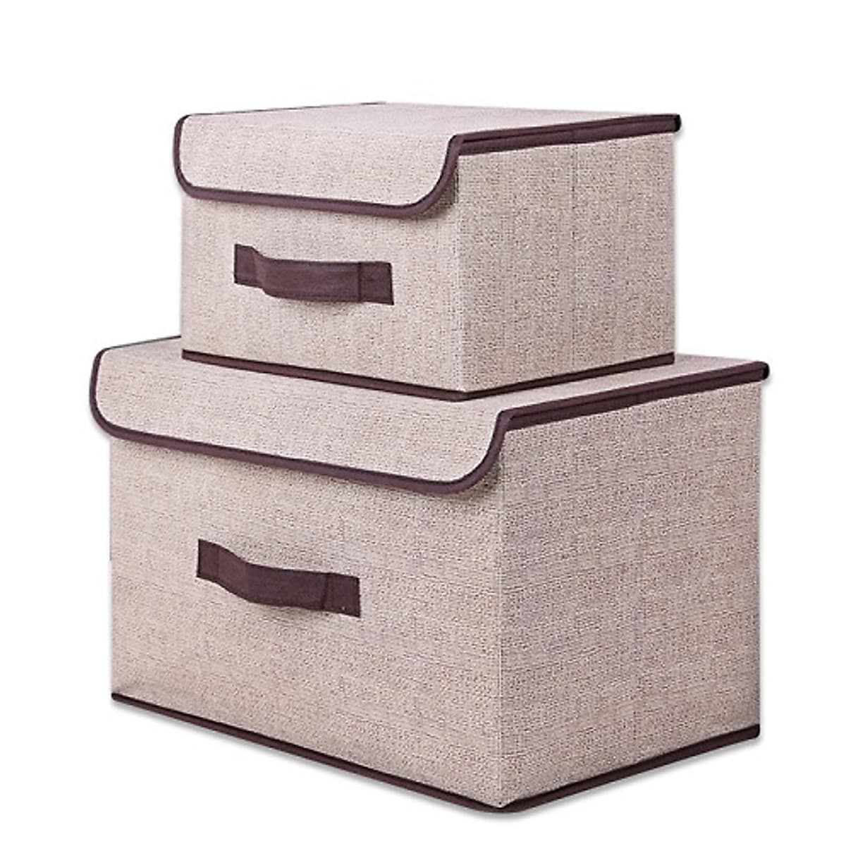2 Hộp Vải Đựng Đồ Cá Nhân, Đựng Quần áo, Vớ, Đồ Lót, Đồ Chơi Size L,M