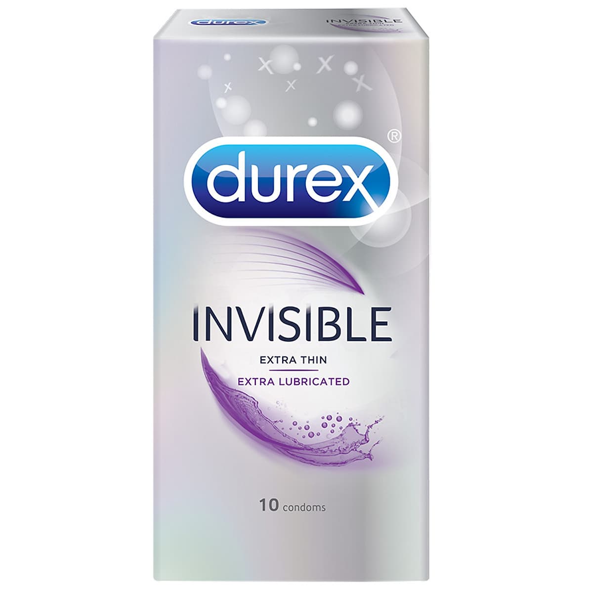 Bao Cao Su Durex Invisible Extra Lubricant (10 Cái / Hộp) - 100958977