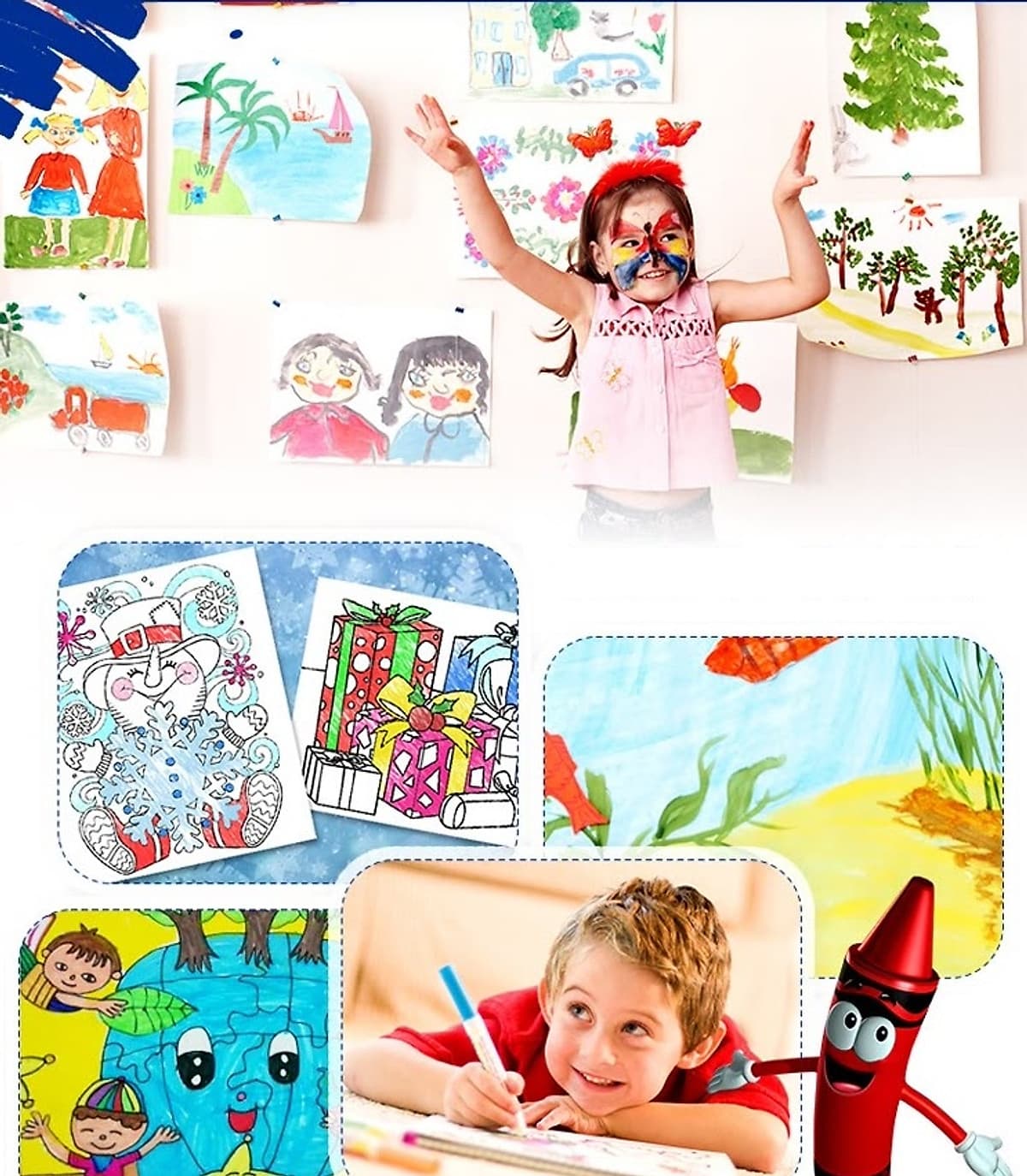 Bộ Bút Lông 20 Màu Cao Cấp CRAYOLA 58-8106
