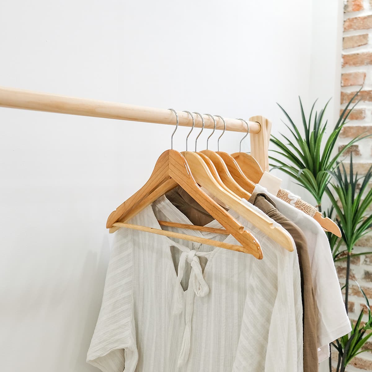 Giá Treo Quần Áo Gỗ 2 Tầng Size L A Hanger 2FL Nội Thất Kiểu Hàn BEYOURs - Gỗ Tự Nhiên