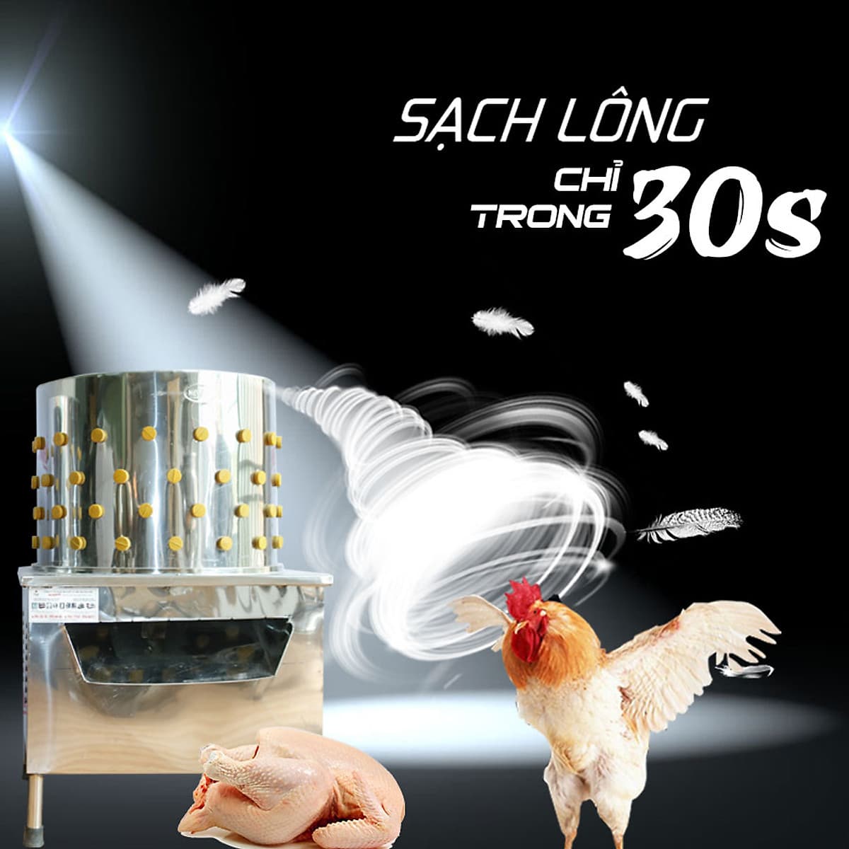 Máy Nhổ Lông Gà Vịt NEWSUN 55 - Hàng Chính Hãng