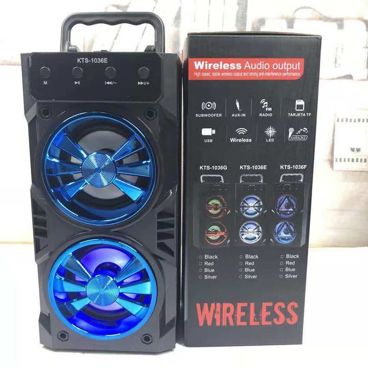 LOA Mi Ni  KARAOKE BLUETOOLTH  KTS-1036 KÈM MIC HÁT