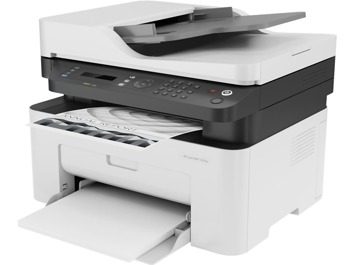 Máy in đa chức năng (In, copy, scan, fax, wifi) đen trắng HP LaserJet MFP 137fnw_4ZB84A – Hàng chính hãng