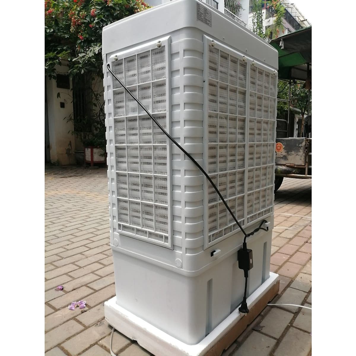Quạt điều hòa không khí AKYO Model AK-8000, điều khiển cơ, công suất 200W tặng kèm 2 đá khô - hàng chính hãng