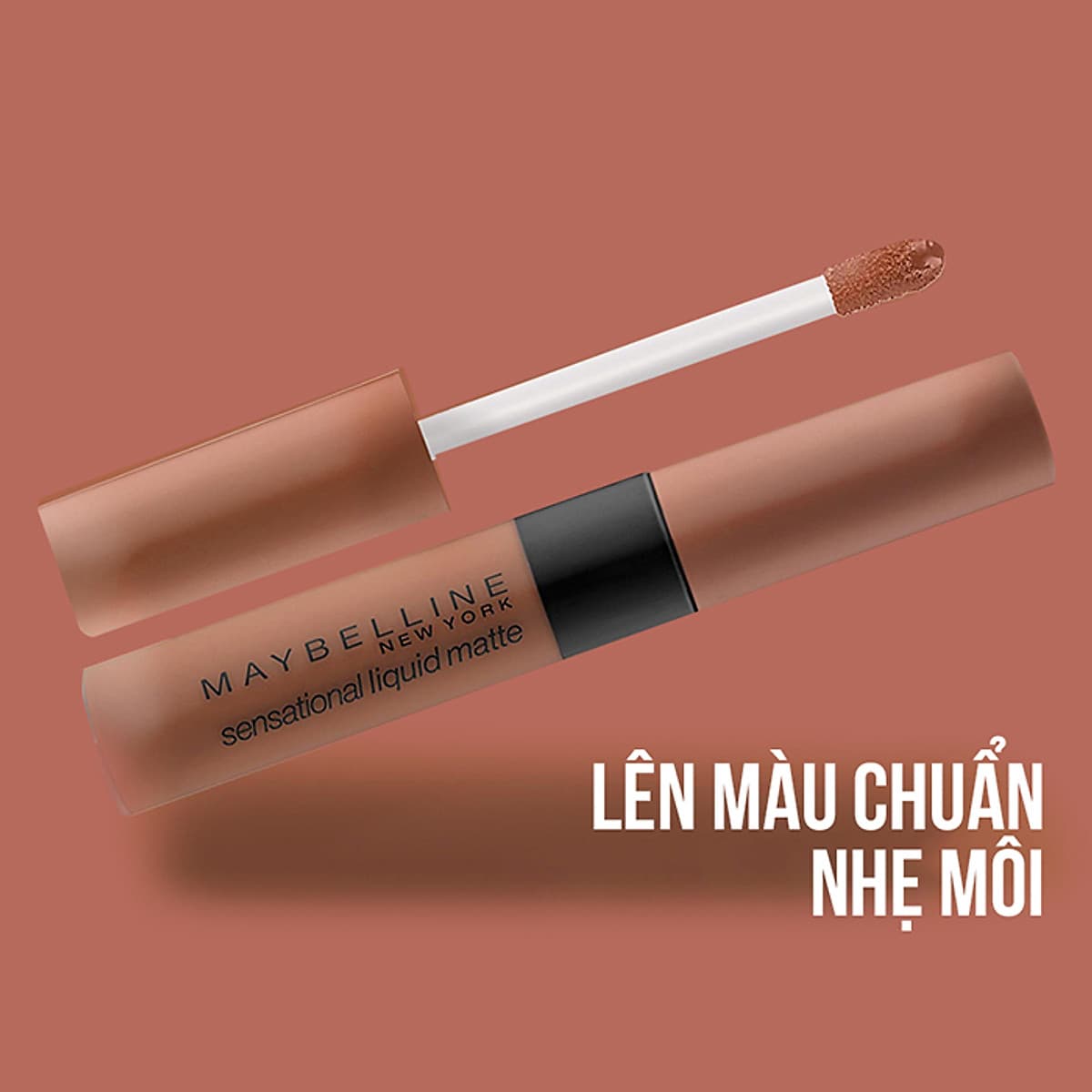 Son kem lì nhẹ môi Maybelline New York phiên bản tông đất giới hạn Sensational Liquid Matte 7ml