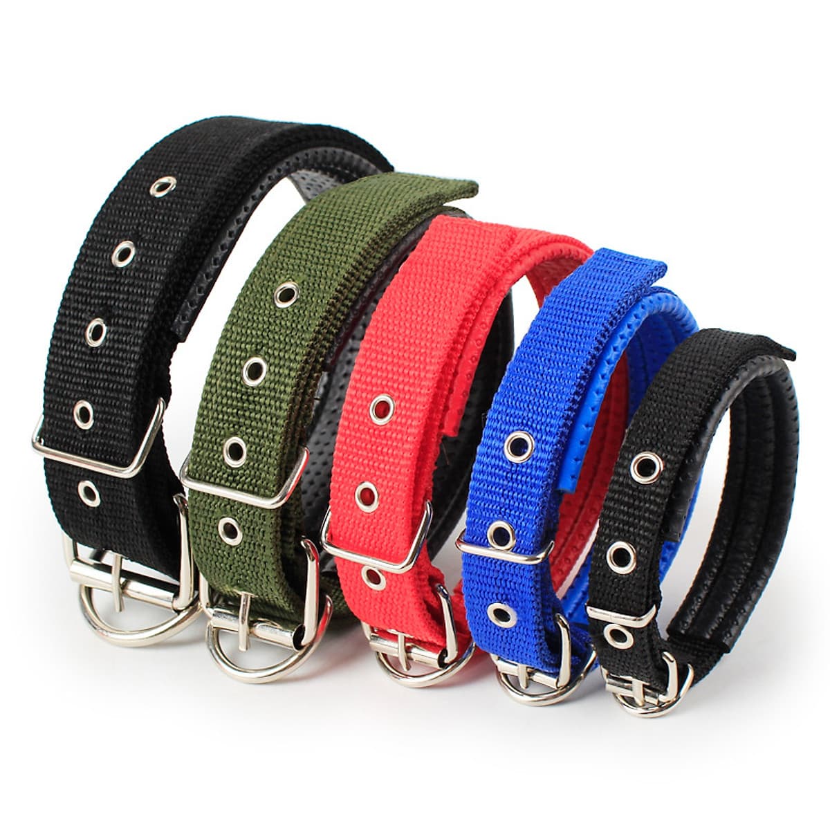 Vòng cổ đệm cho chó (Chọn 4 màu) - Vòng cổ chó mèo 5 size thích hợp mọi loại chó