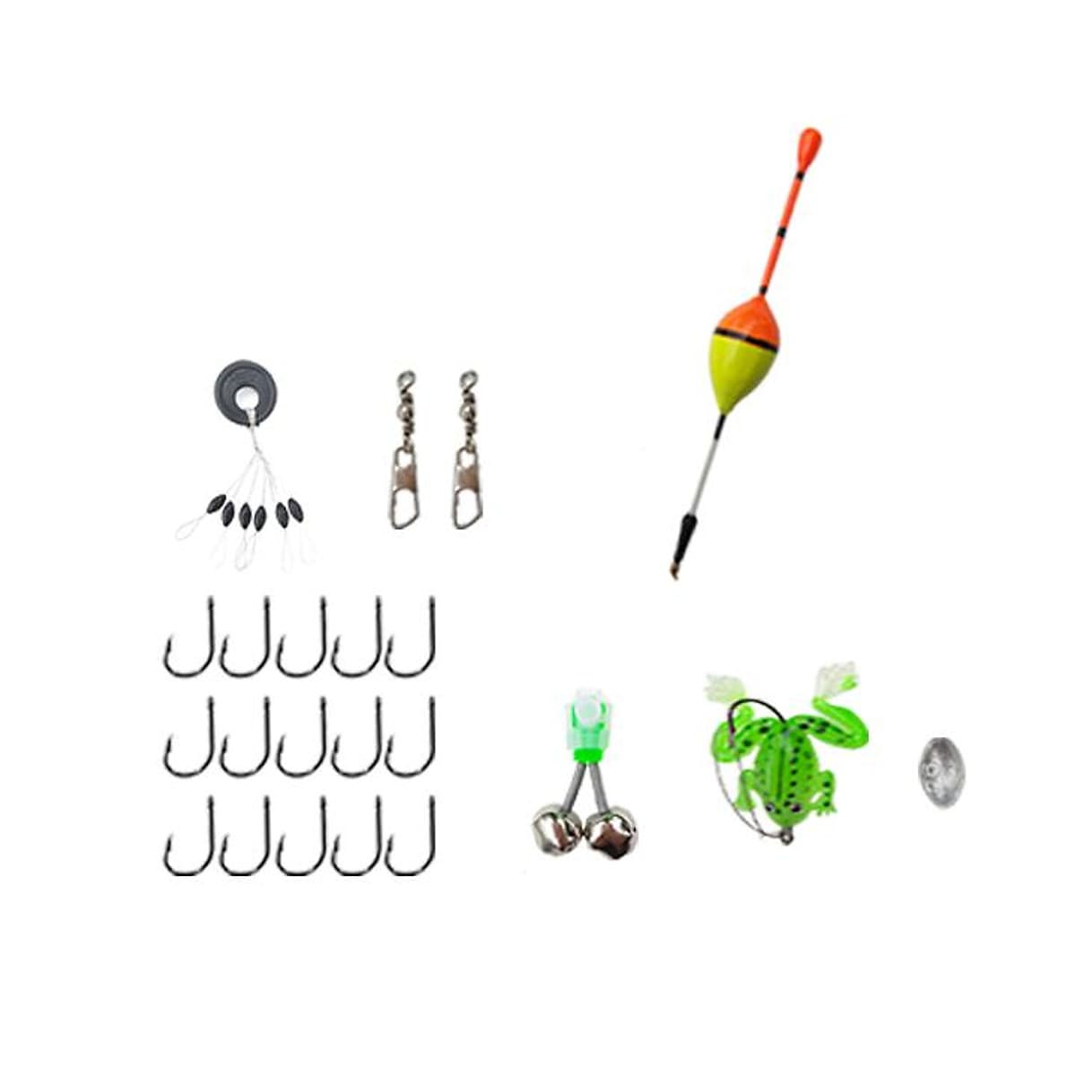 Bộ cần câu rút cacbon + máy câu cá + dây + bộ phao lưỡi và set phụ kiện
