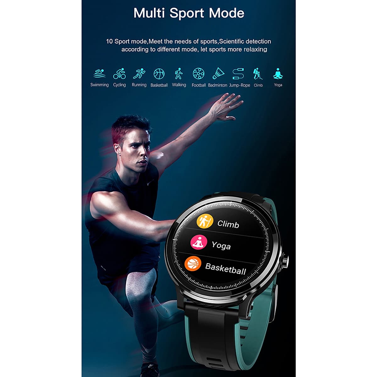 Đồng Hồ Thông Minh KOSPET PROBE Smart Watch 1.3 inch IPS Full Round Touch Screen Healthcare Sports Smart Watch Dual Colorful Silicone Watch