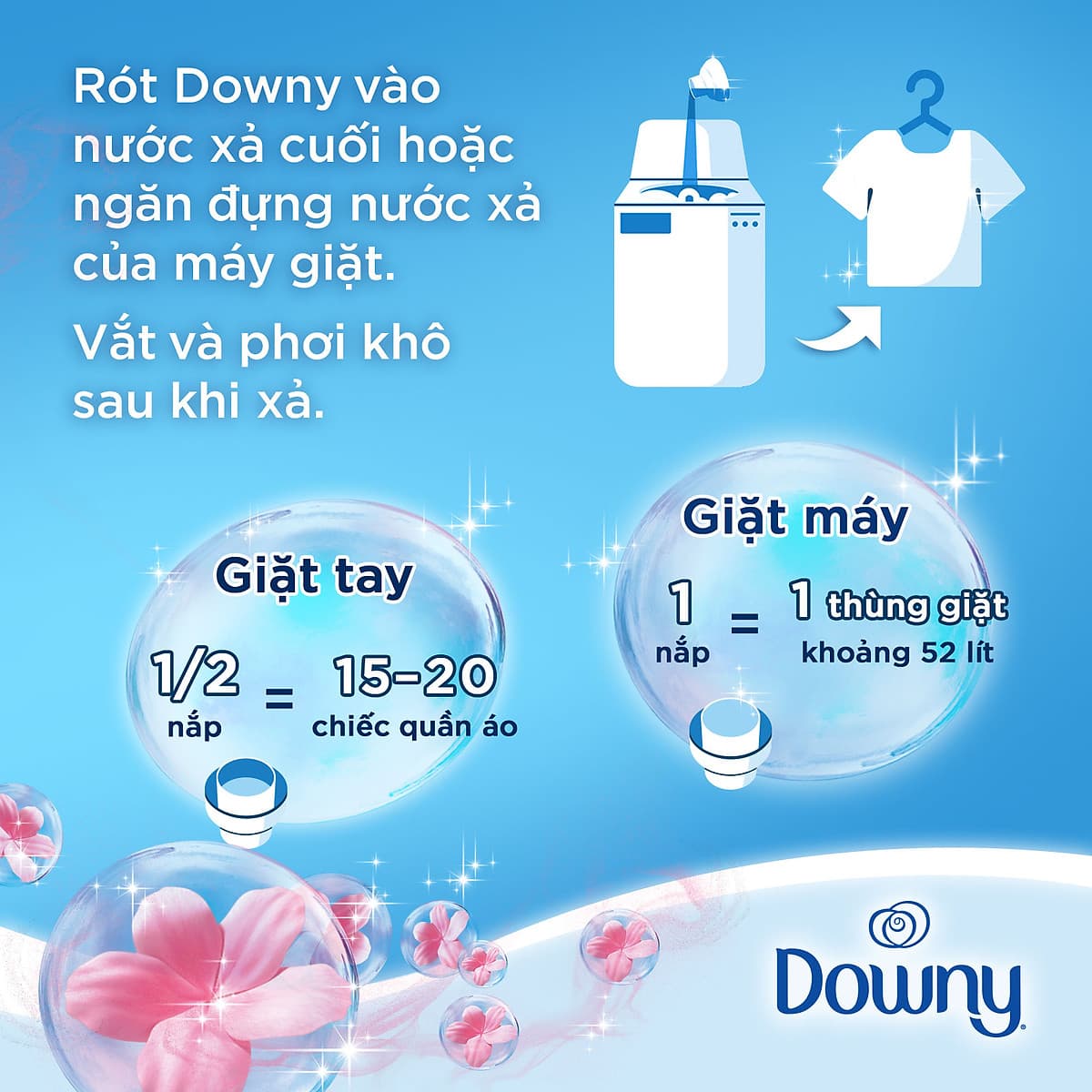 Nước Xả Vải Downy Hương Đam Mê 4L (Dạng chai)