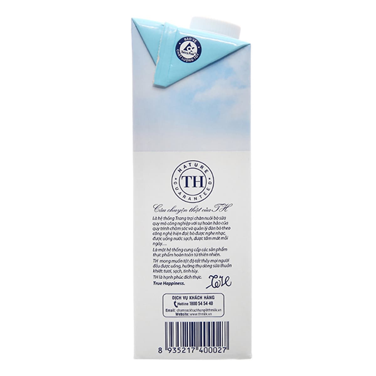 Thùng Sữa Tươi Tiệt Trùng Nguyên Chất TH True Milk (1L x 12 hộp)
