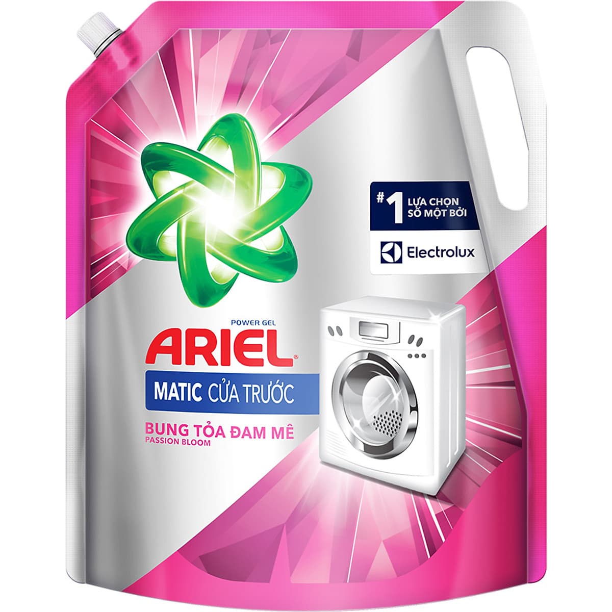 Nước Giặt Ariel Cửa Trước Hương Đam Mê Dạng Túi (2.15Kg/Túi)