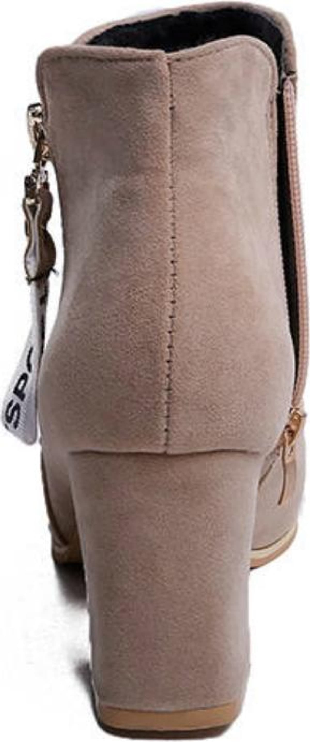 IELGY [Size34-43] Thick bottom women's shoes tide comfortable mid-heel 7cm fashion short boots shoes