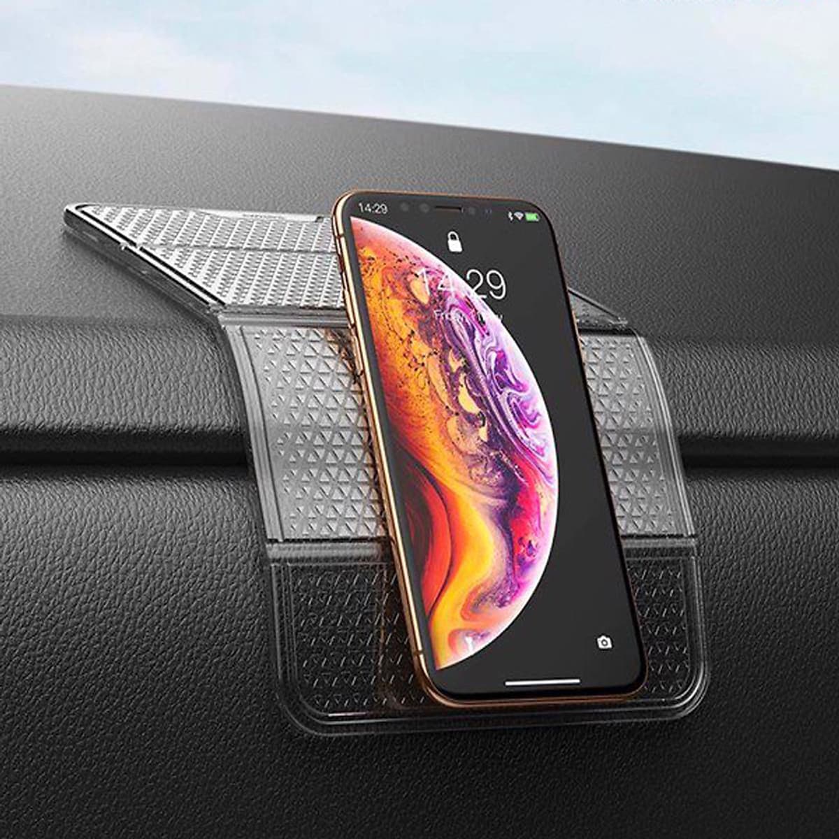 Miếng dán cao su Nano giữ cố định đồ vật trên xe hơi Baseus Folding Bracket Antiskid Pad - Hàng chính hãng